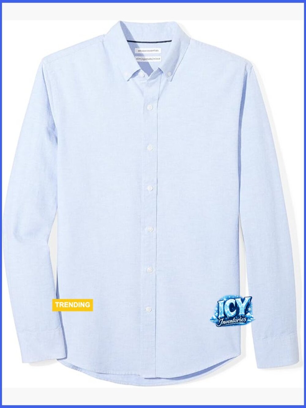 Men's Slim Fit Long-Sleeve Oxford Shirt 100% Cotton Button Down
